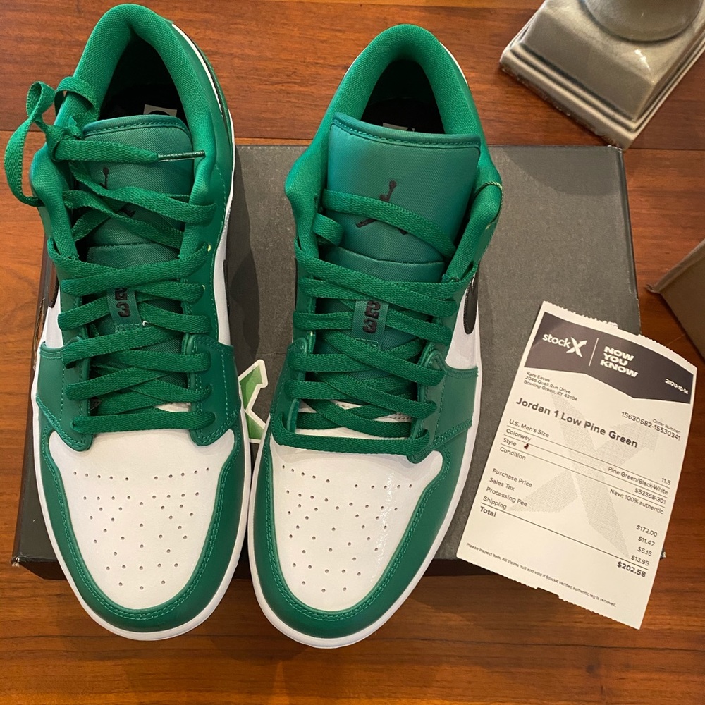 Jordan 1 low pine green